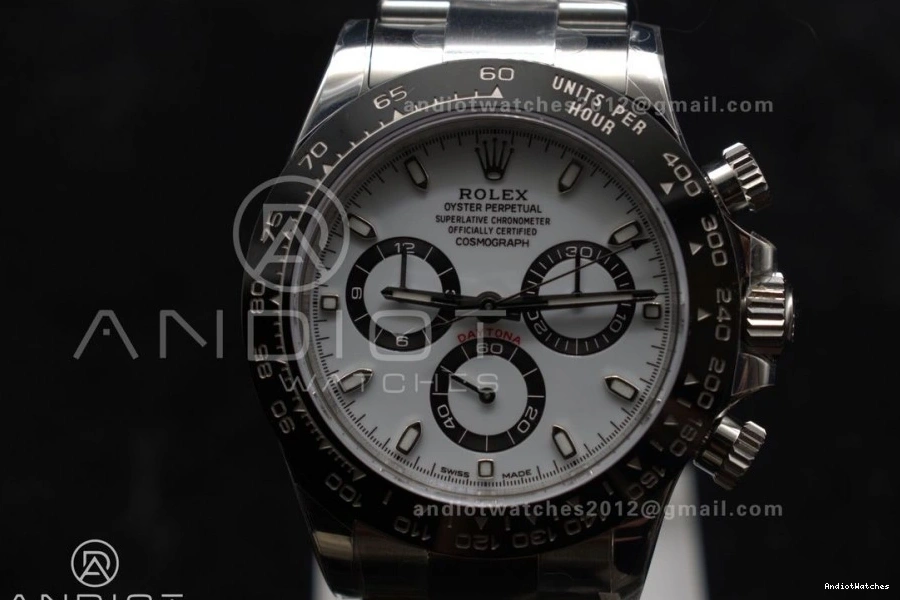 Daytona Bracelet Best White Case Dial Breathable SS 739 SH 116500 Edition ZF 904L and 1:1 1226